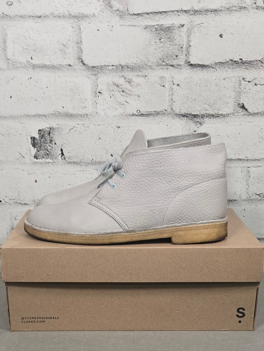 Clarks Originals Desert Boot Pebbled Leather Chukka Boots Mens 9.5